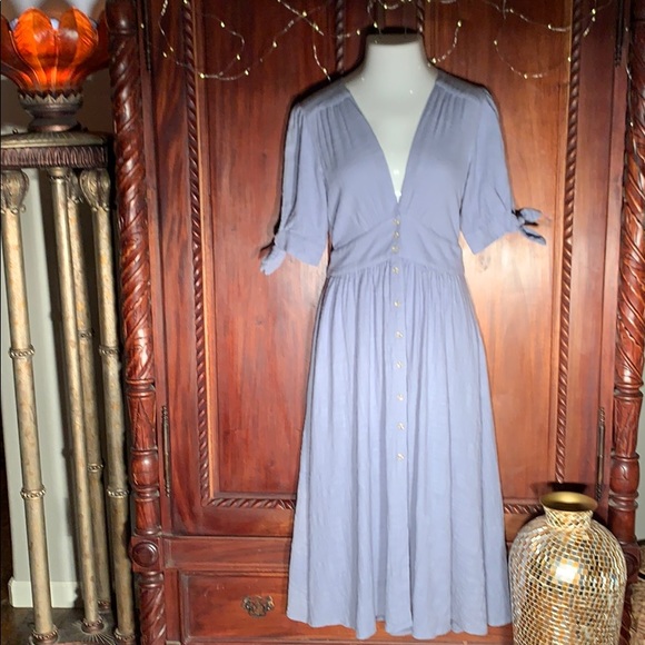 Free People Dresses & Skirts - NWT Free People Love of My Life Blue Midi Dress L